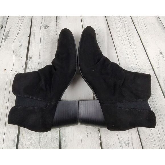 C Comfort Est 1946 Size 9M Womens Black Boots Booties - Picture 4 of 7